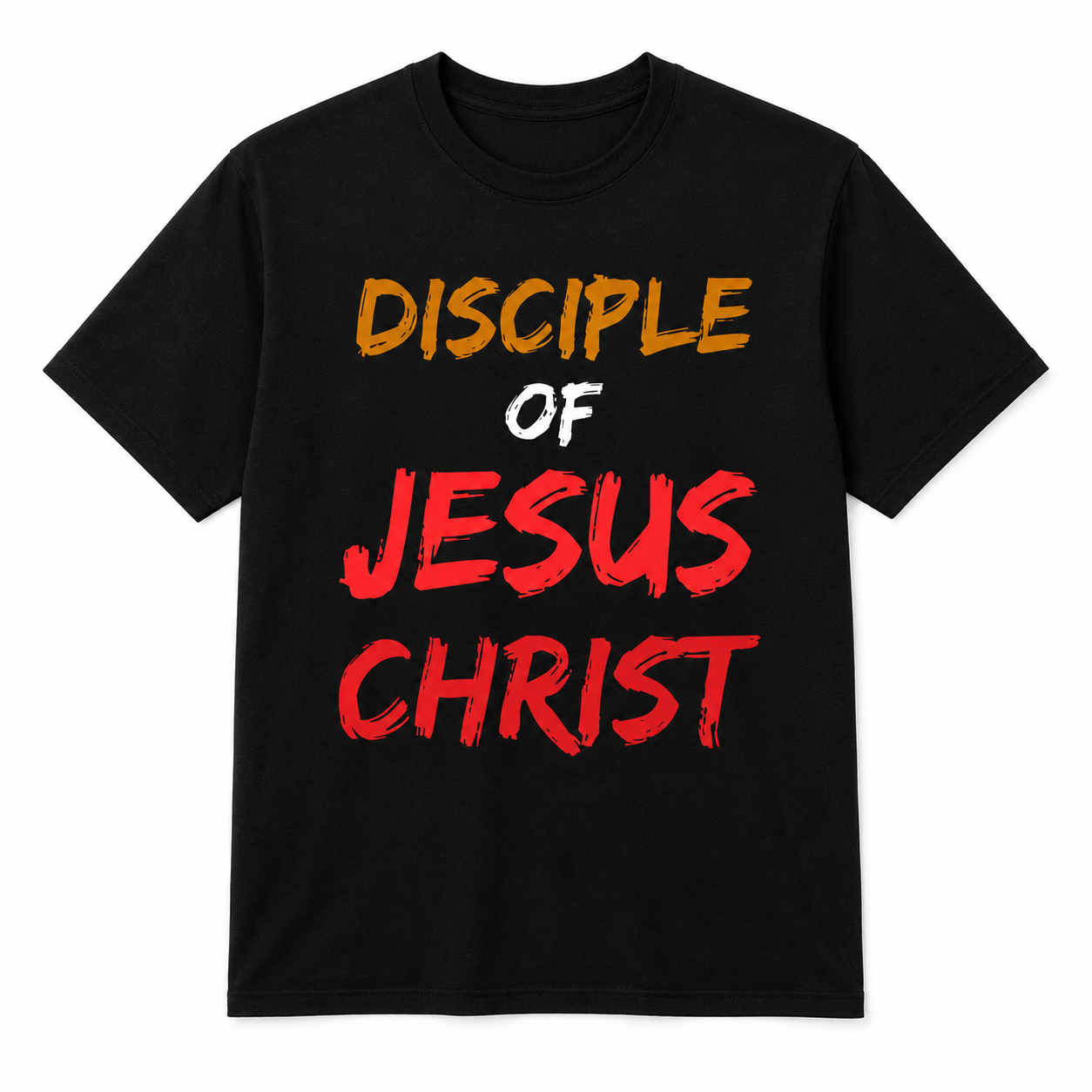 Disciple of Jesus Christ - Black/Orange/White/Crimson & Scarlet Red Unisex Tee