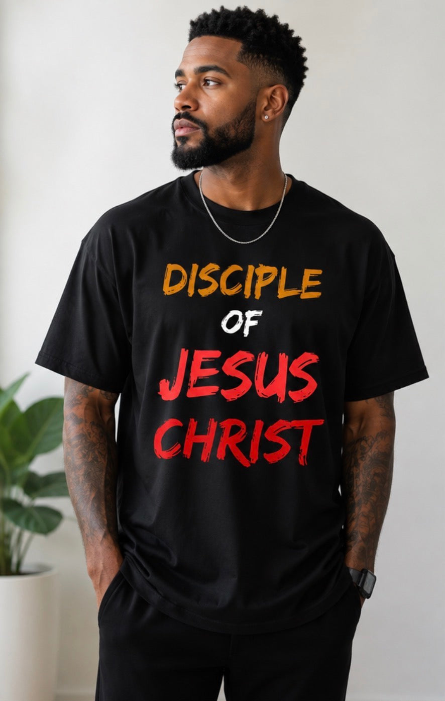 Disciple of Jesus Christ - Black/Orange/White/Crimson & Scarlet Red Unisex Tee